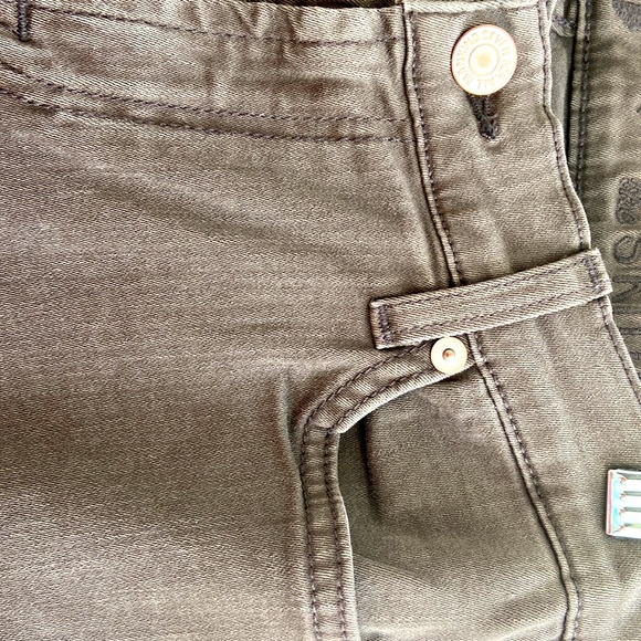 NWOT 7 for all Mankind Olive/Gray Jean - Picture 7 of 10
